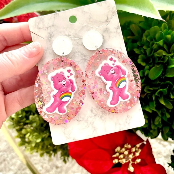 Care Bear Acrylic Dangle Earrings - Picture 2 of 4